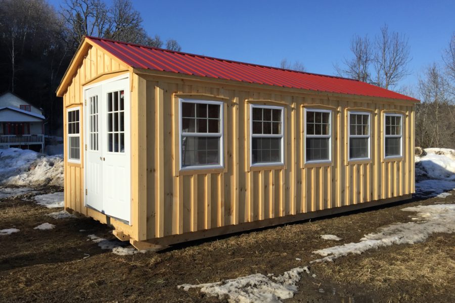 12×24 Front & Side View Cottage