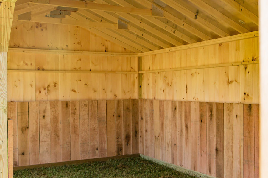 Inside View Run In Horse Shed