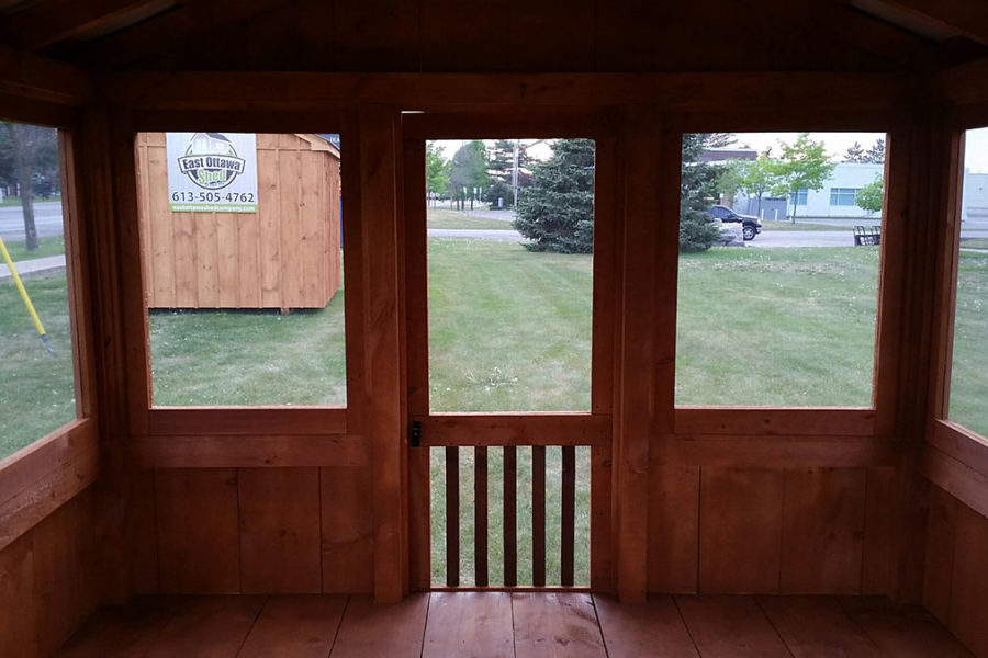 Inside view Gazebo East Ottawa Shed
