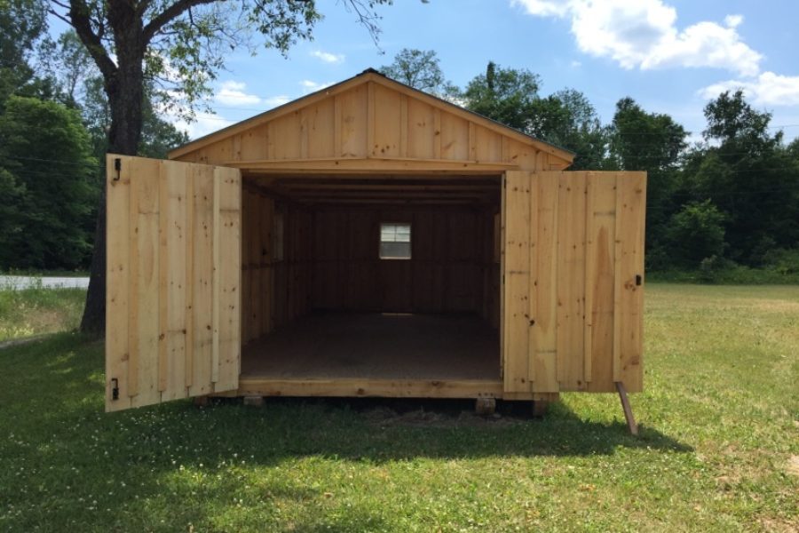 Front View 12×24 Board and Batten