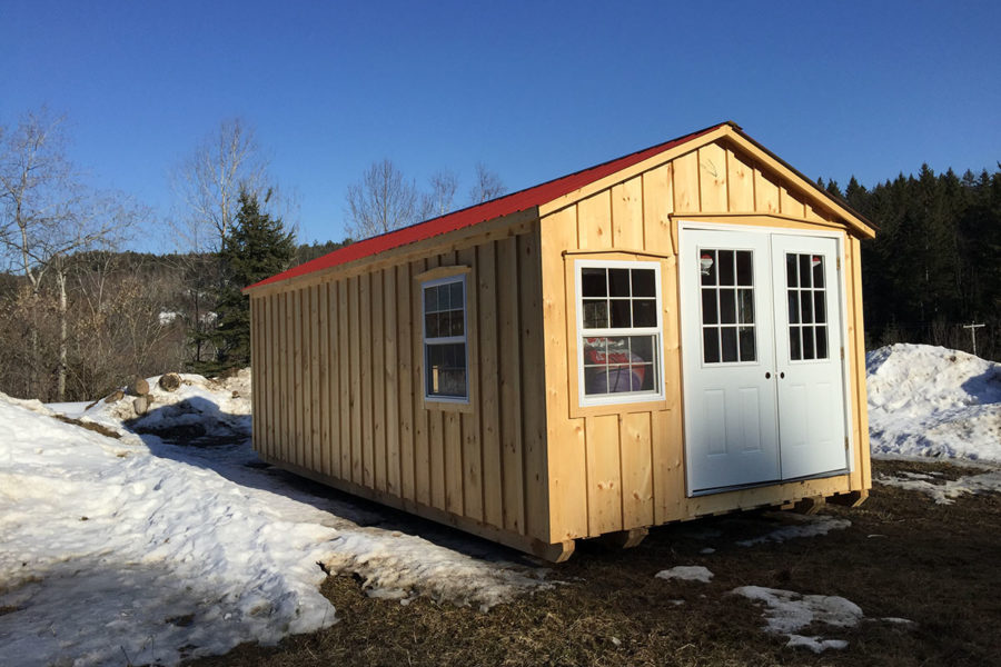Rear View 12 x 24 Cottage
