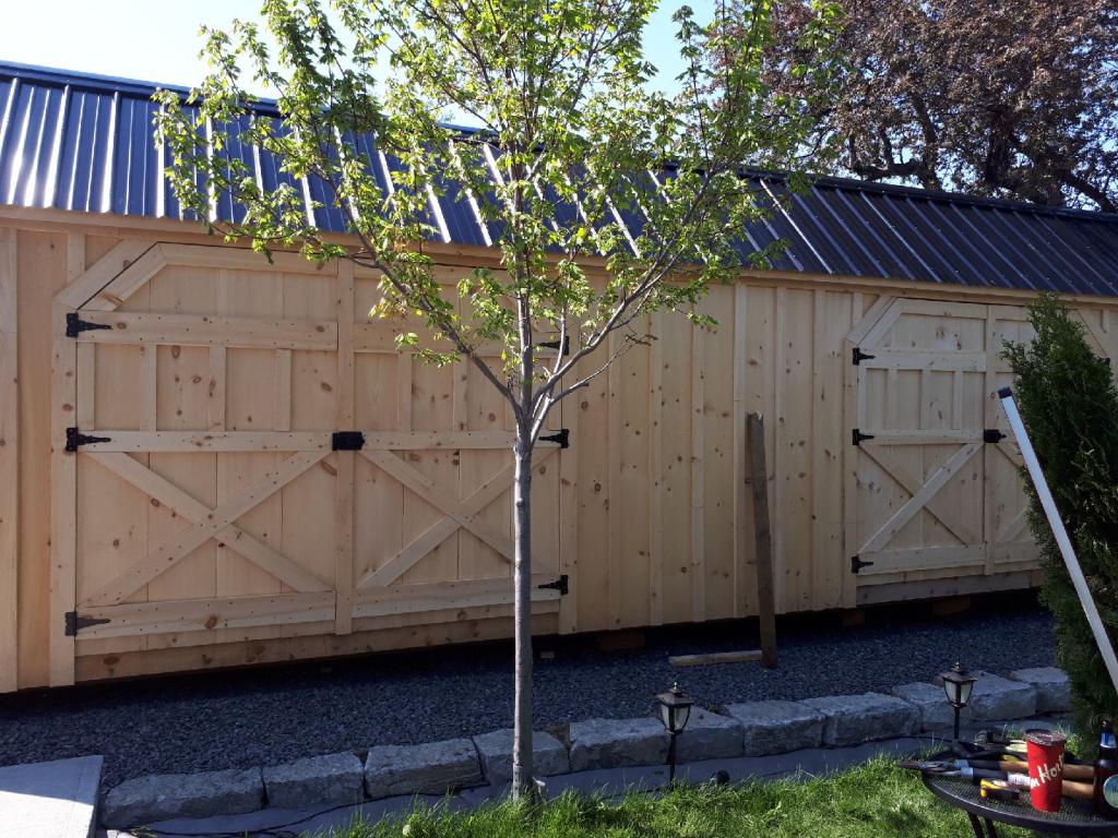 Side View Double Barn Doors 12 x32